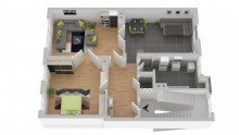  Altbau-Wohnung - 2 Zimmer -im Nordend