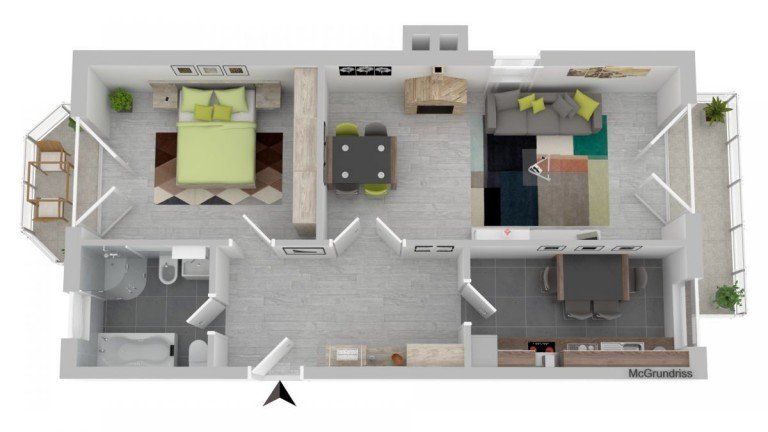  Frankfurt am Main Etagenwohnung gut geschnittene Wohnung mit 2 Balkonen